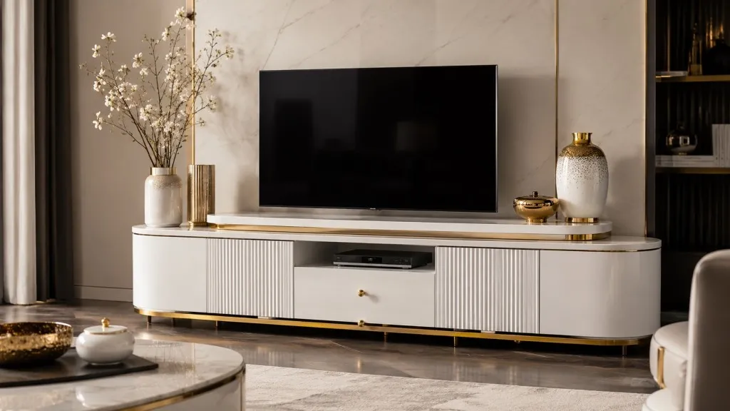 Jak połączyć wiszącą szafkę RTV z oświetleniem LED lub panelem ściennym?